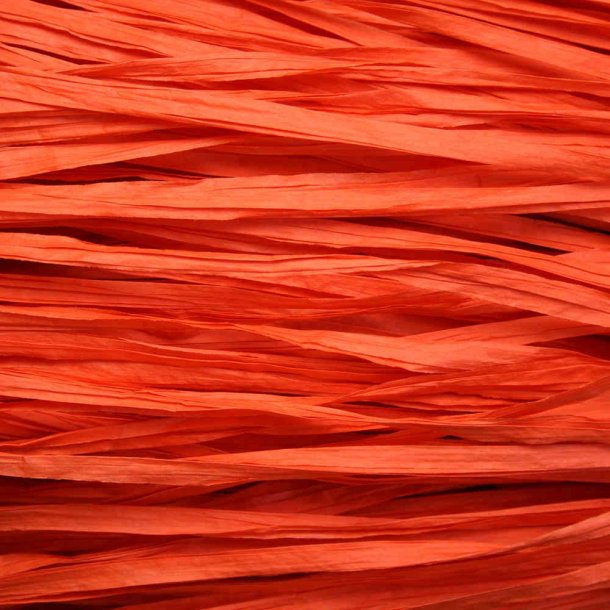 Papirgarn flad, klar orange